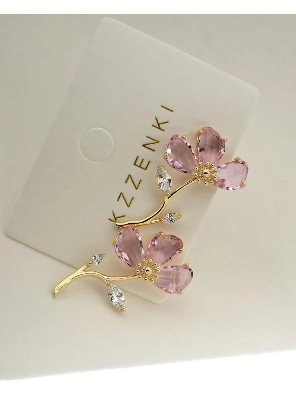 Stunning Crystal Flower Statement Drop Dangle Earrings for Women - Elegant